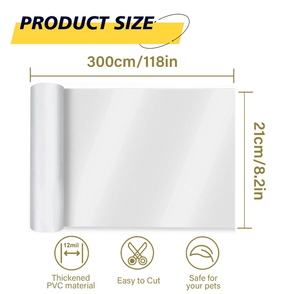 Door Protector from Dog Scratching - Cat Scratch Door Frame Single Side Adhes...