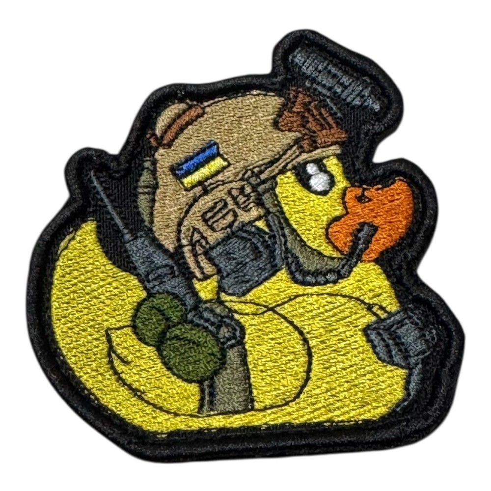 Ukrainian Tactical Duck Morale Patch Military Cartoon Patch