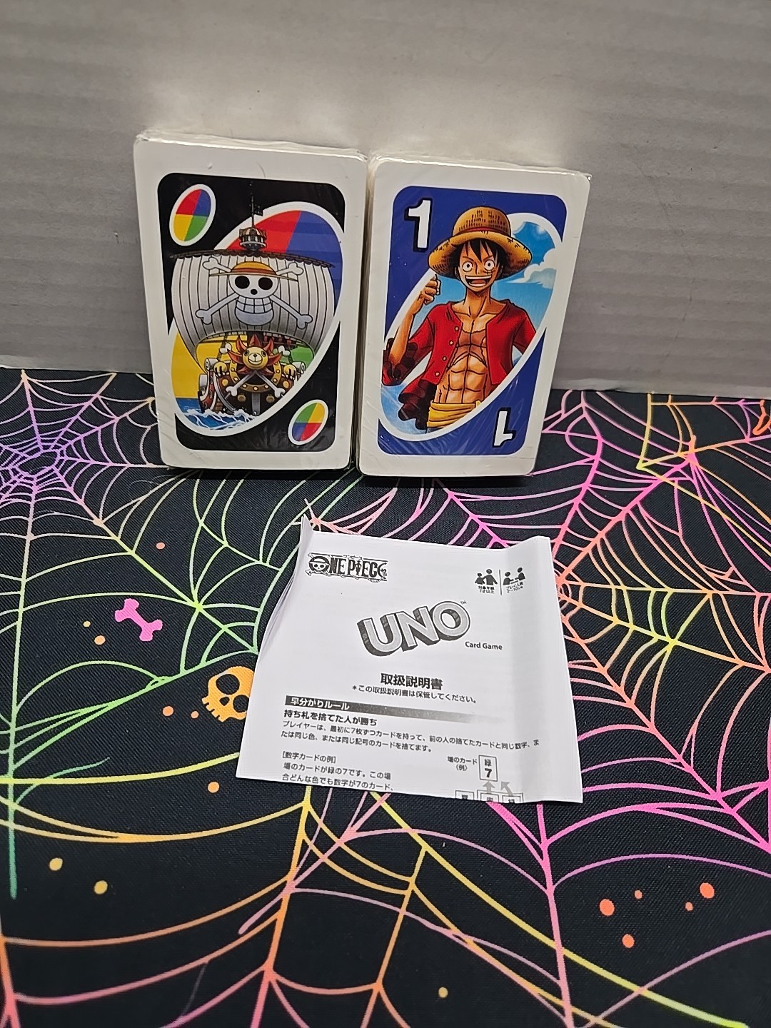 UNO Card Game One Piece 2016 Mattel Japanese CARDS ARE SEALED