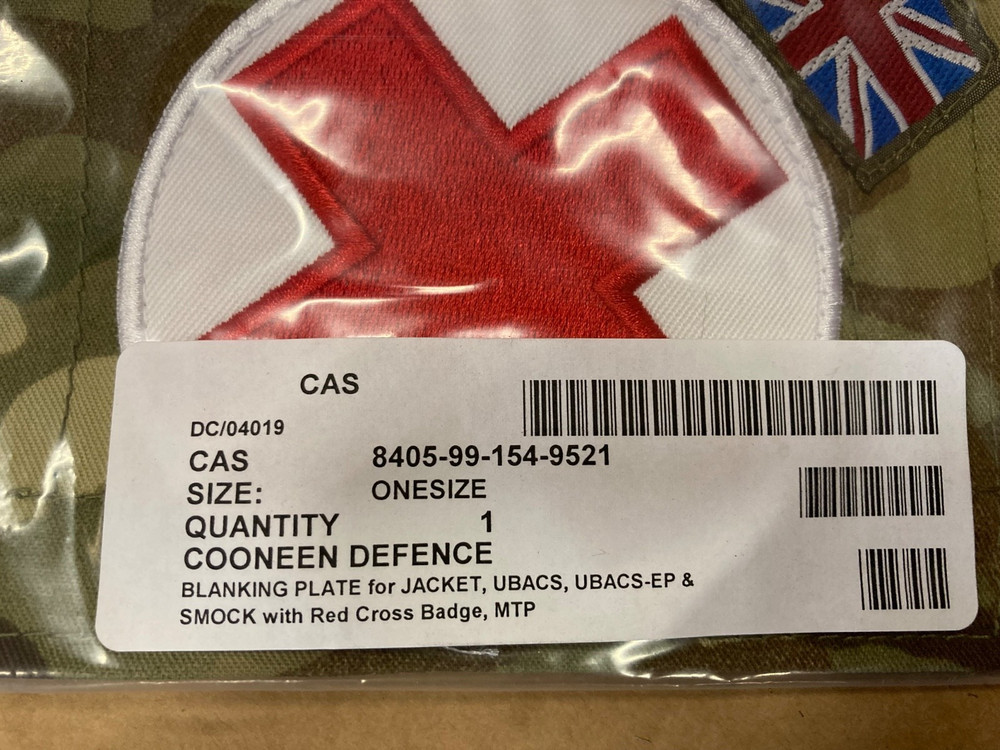 British Army Medic Patch MTP Blanking Tab First Aider