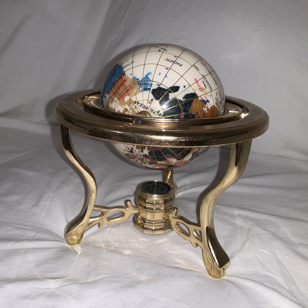 NAUTICA, WORLD GLOBE, IN GIMBEL WITH COMPASS