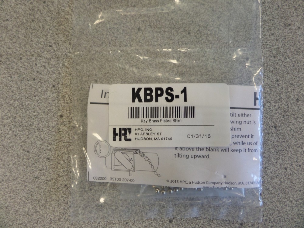 HPC KBPS-1 1200CM CODE MACHINE BRASS SHIM & CHAIN