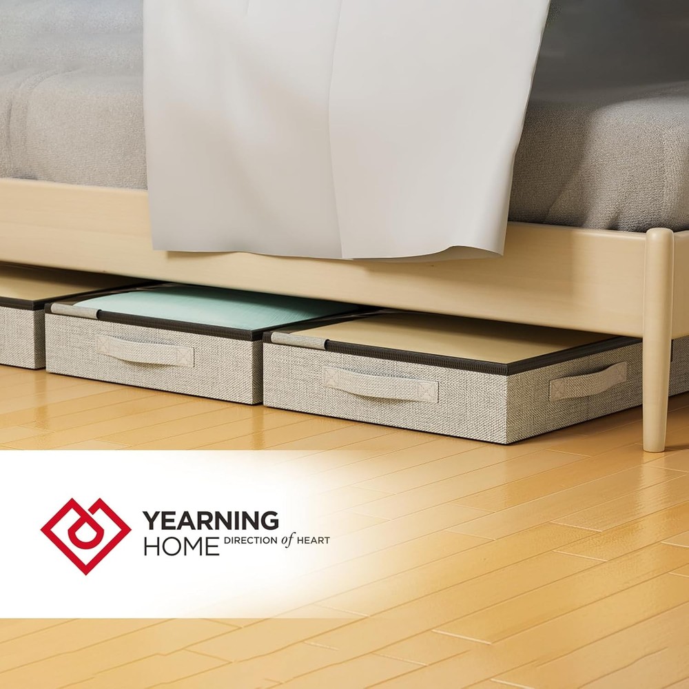 Under Bed Storage Containers, Low Profile Underbed Storage with Sturdy Sidewalls