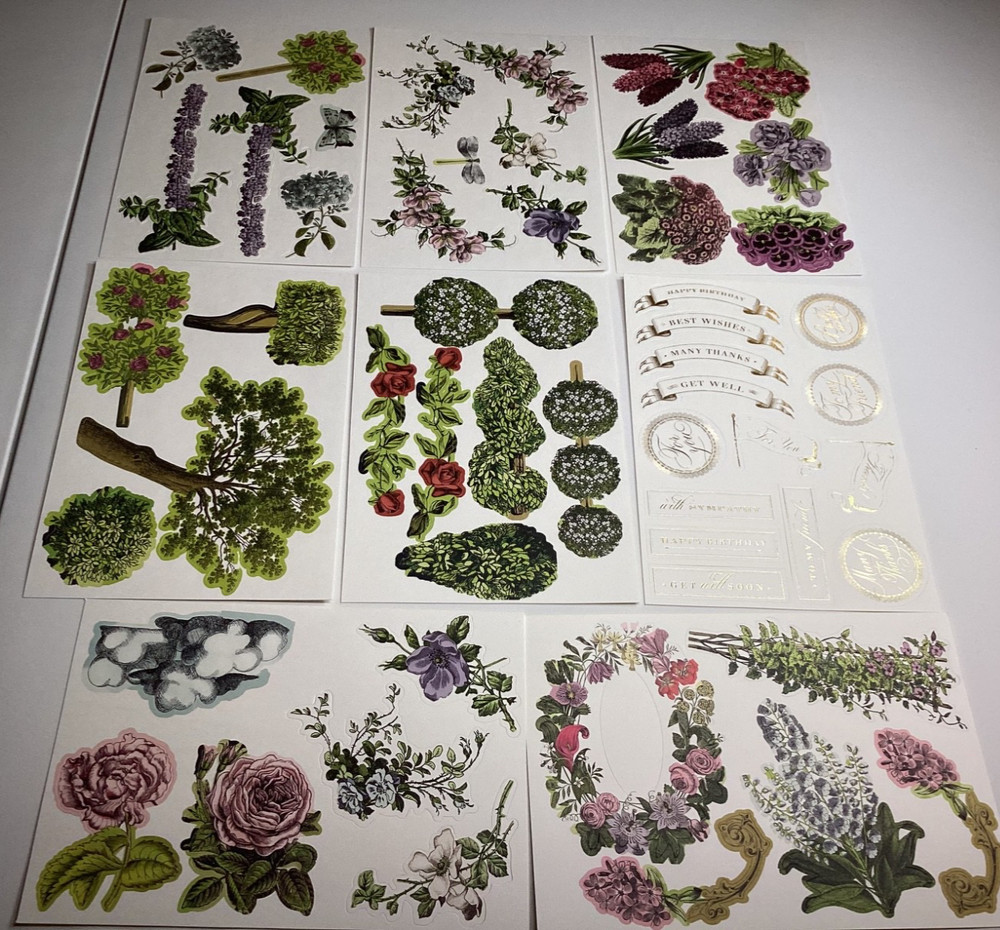 Anna Griffin Trelliage Die Cuts 8 Sheets RARE