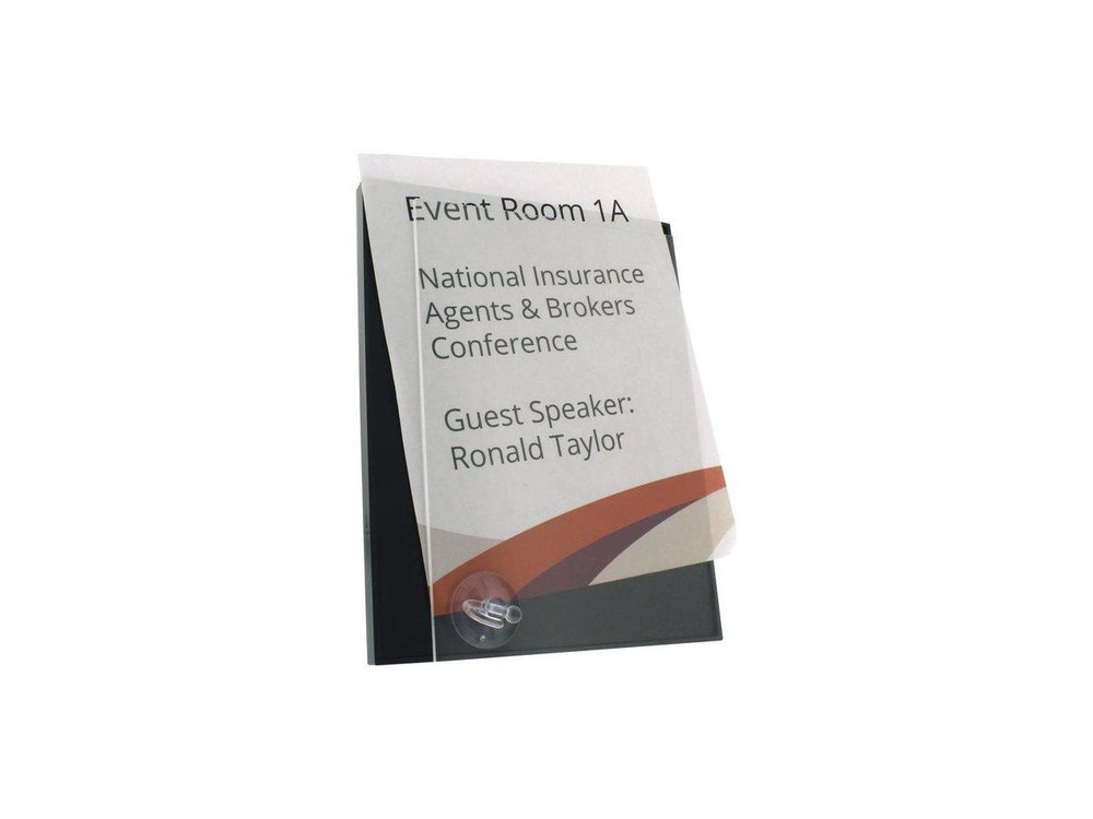 LORELL 02653 Snap Plate Architectural Sign 8.5" Width x 11" Height