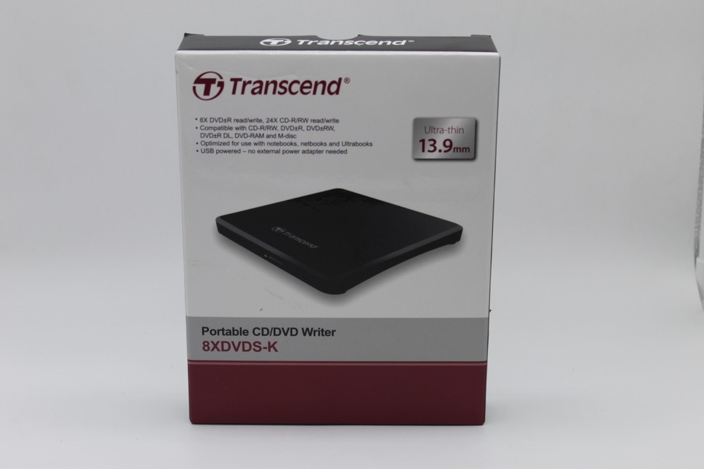 Transcend Portable CD/DVD Writer 8XDVDS-K