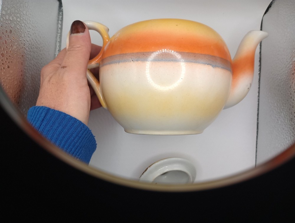 tea pot cream and sugar set