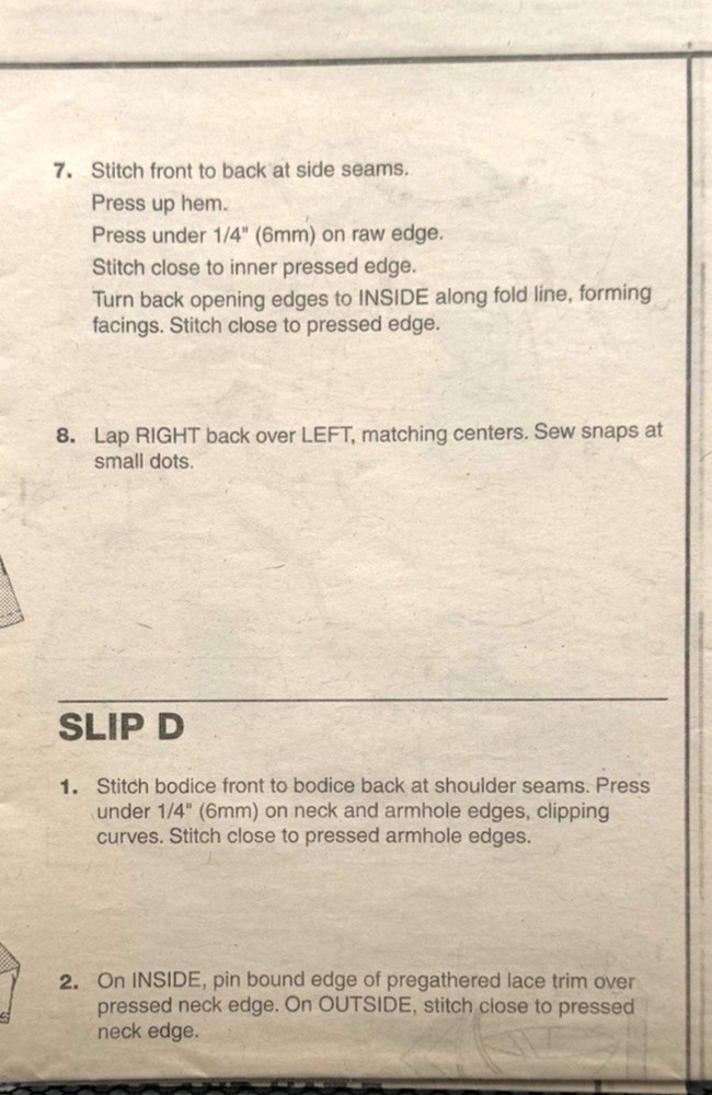 Simplicity Pattern #2454 - 16" & 18" Doll Wardrobe - (Cut)