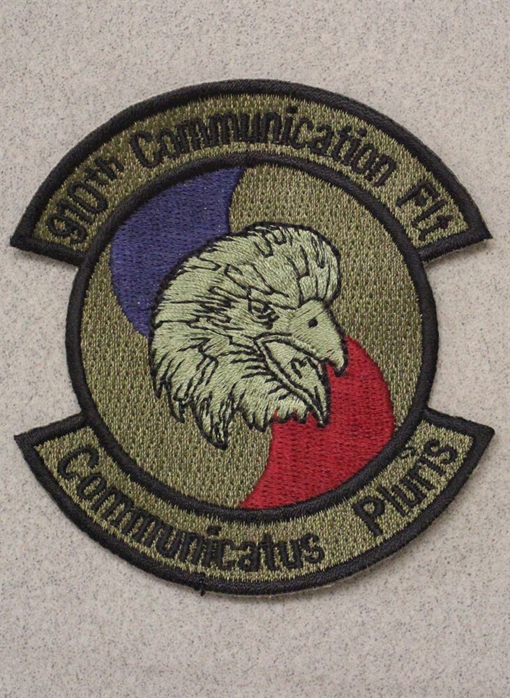 USAF Air Force Patch: 910th Communication Flight - subdued 4019