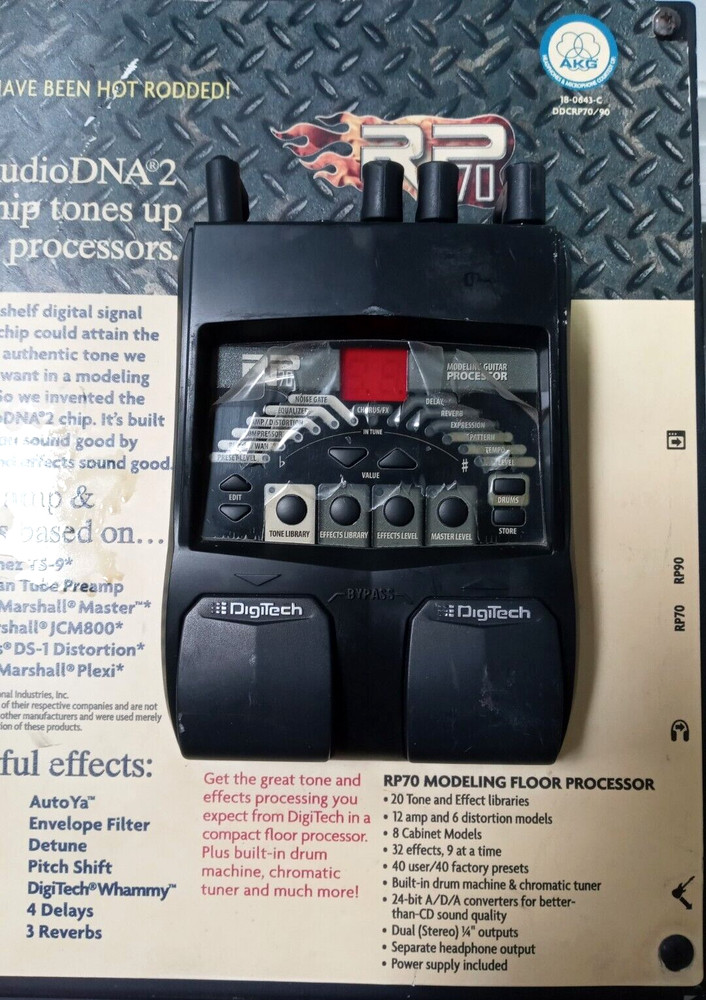 DigiTech Audio DNA2 Modeling Guitar Processor RP90+RP70 on Cabinet