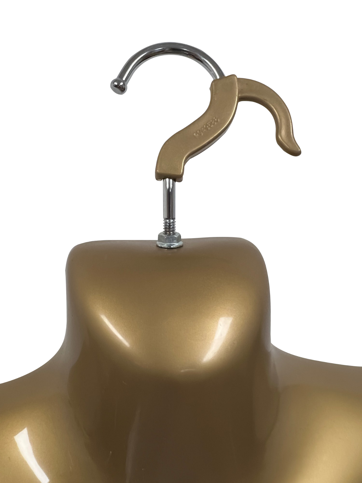 DisplayTown Gold Female Mannequin Hip Long Body Torso Dress Form & Hanging Hook
