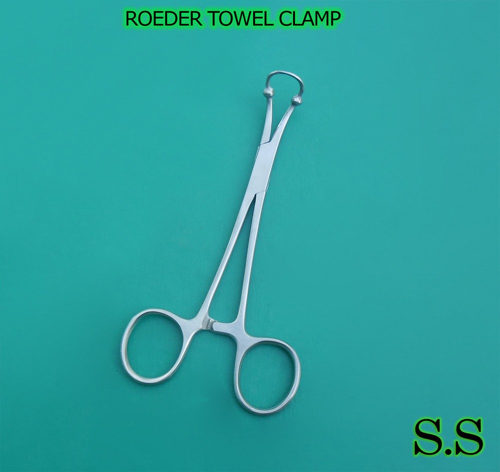3 ROEDER Towel Clamp Forceps 6" Surgical Instruments