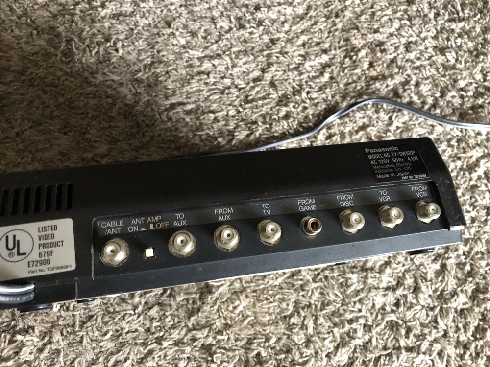 panasonic ty-sw100p tv system controller amplifier tested turns on