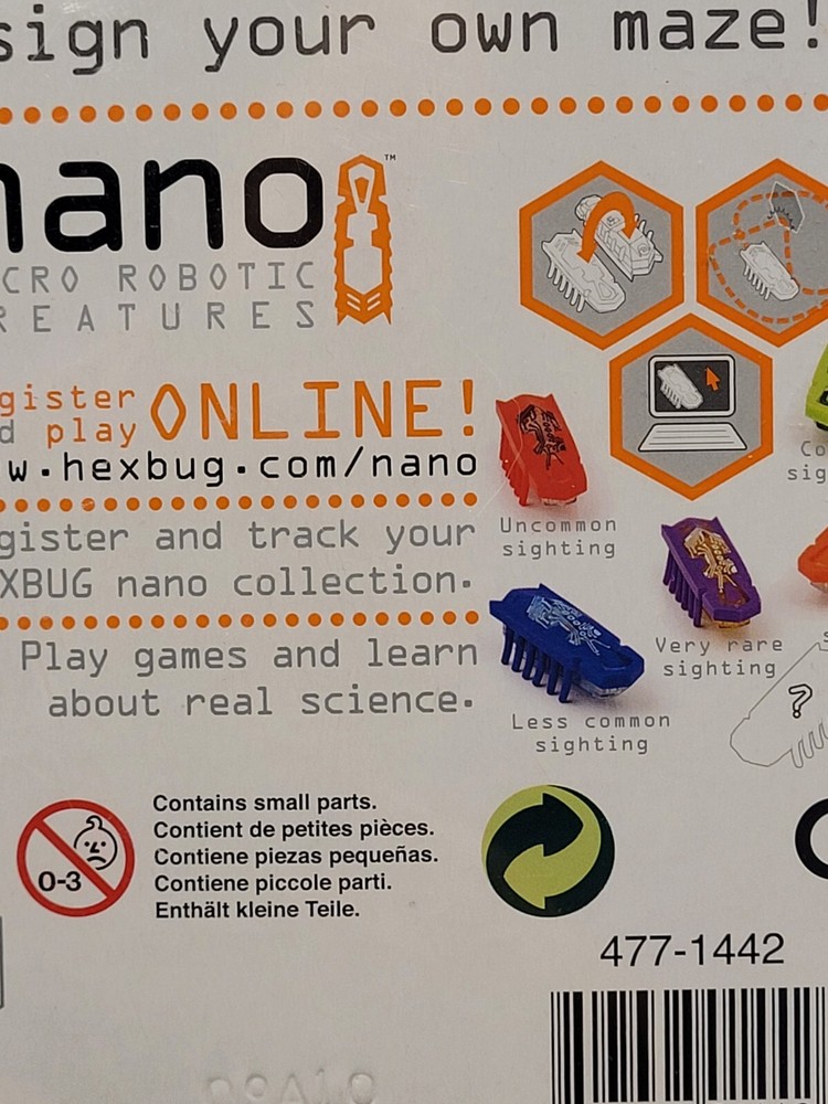 HEXBUG Nano Track 6 Piece SEALED 2010 Micro Robotic Bridges Plastic