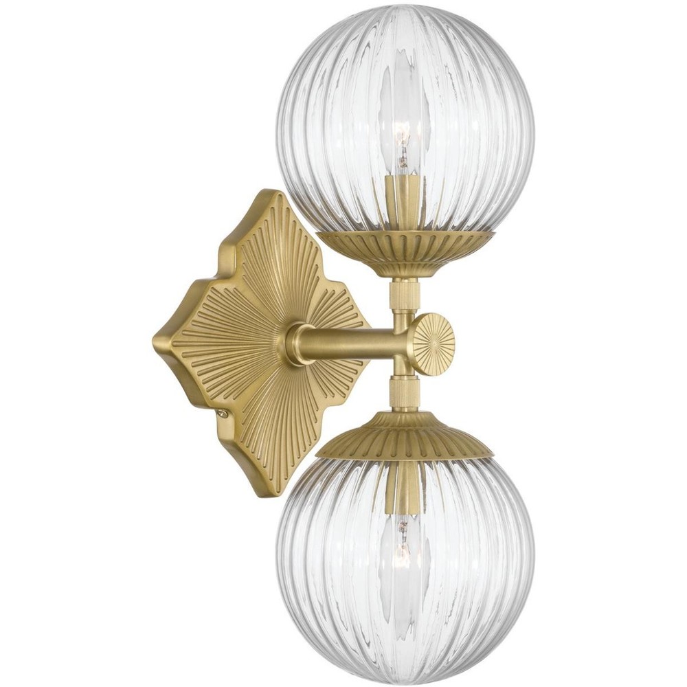Crystorama ORY-1002-AG-CL Orly Bath Wall Light