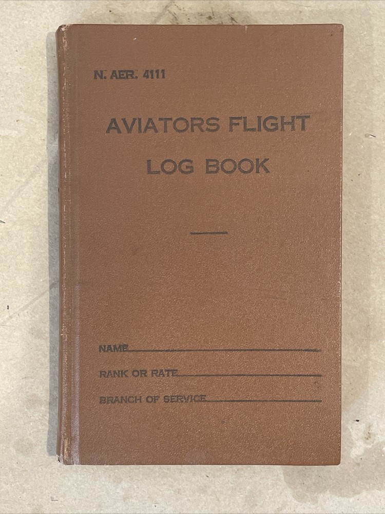 WW2 US Training flight logbook
