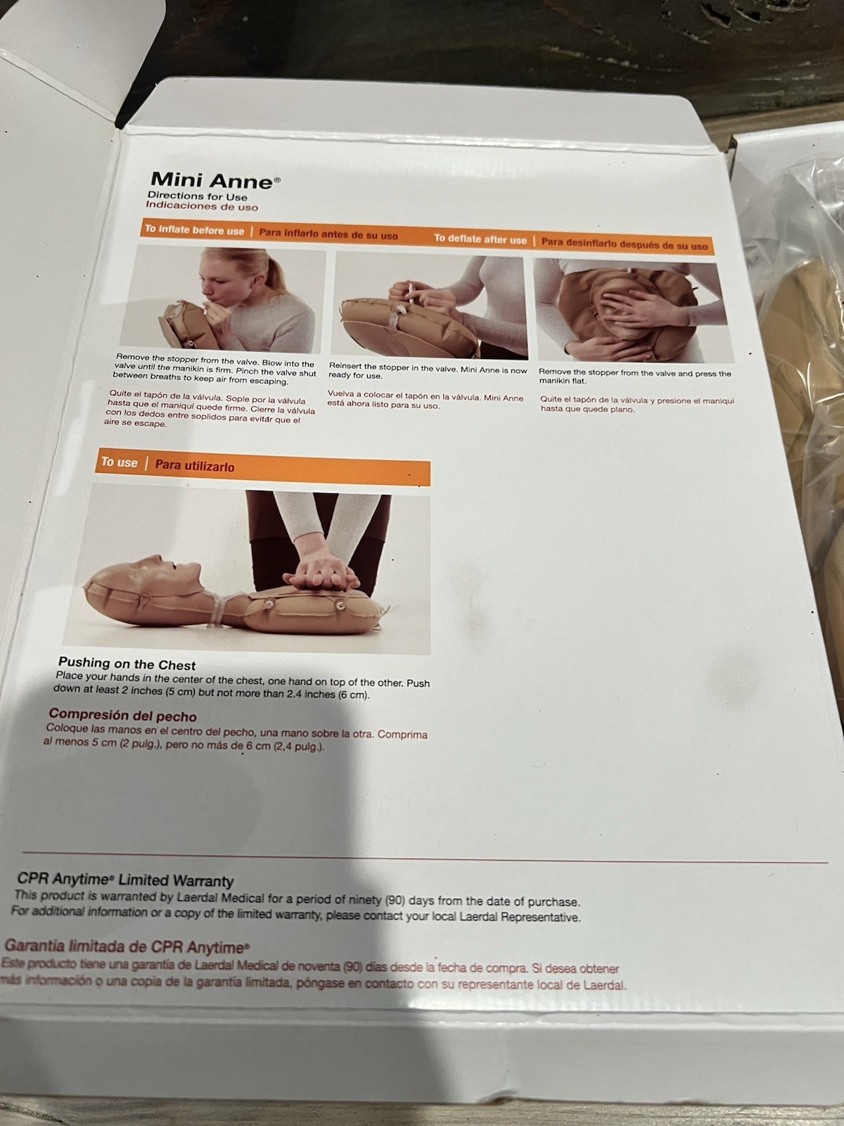 Life Saving Adult and Child CPR Anytime Kit Open Box Not Used