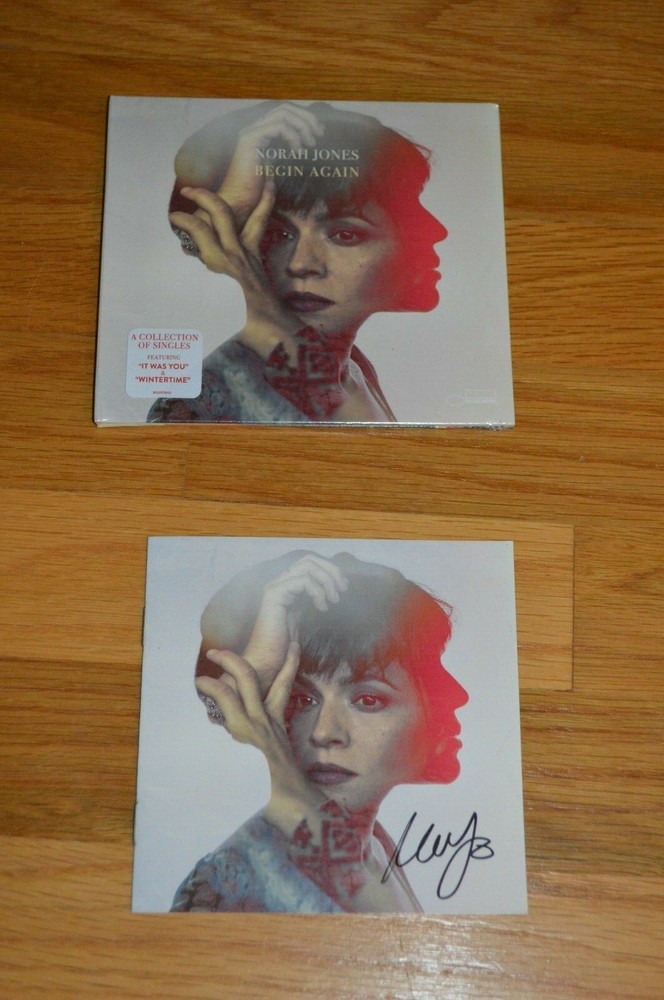 Norah Jones " Begin Again "  Autographed CD with COA 2019