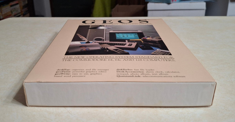 GEOS Graphic Environment Operating System 1.2 Commodore 64 128 COMPLETE CIB 1986