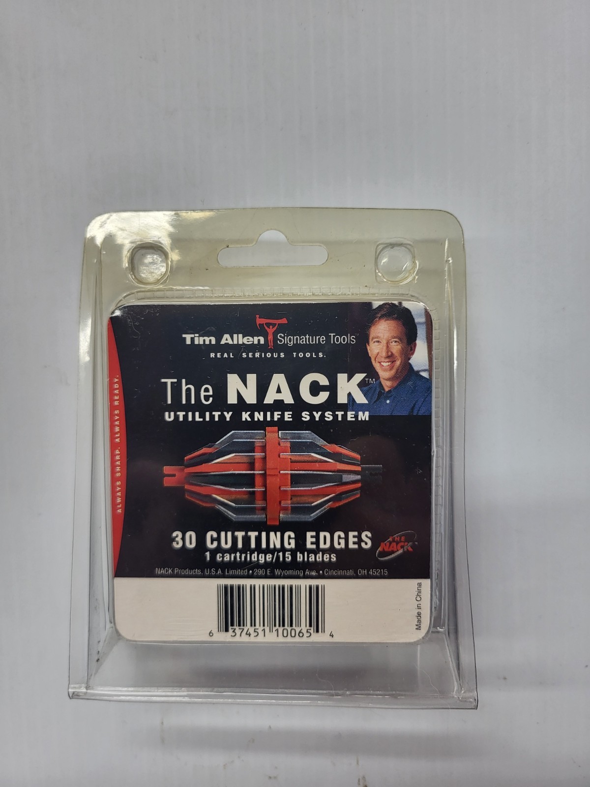 Nack Tim Allen Utility Knife Replacement Blade Cartridge 30 Cutting Edges NEW