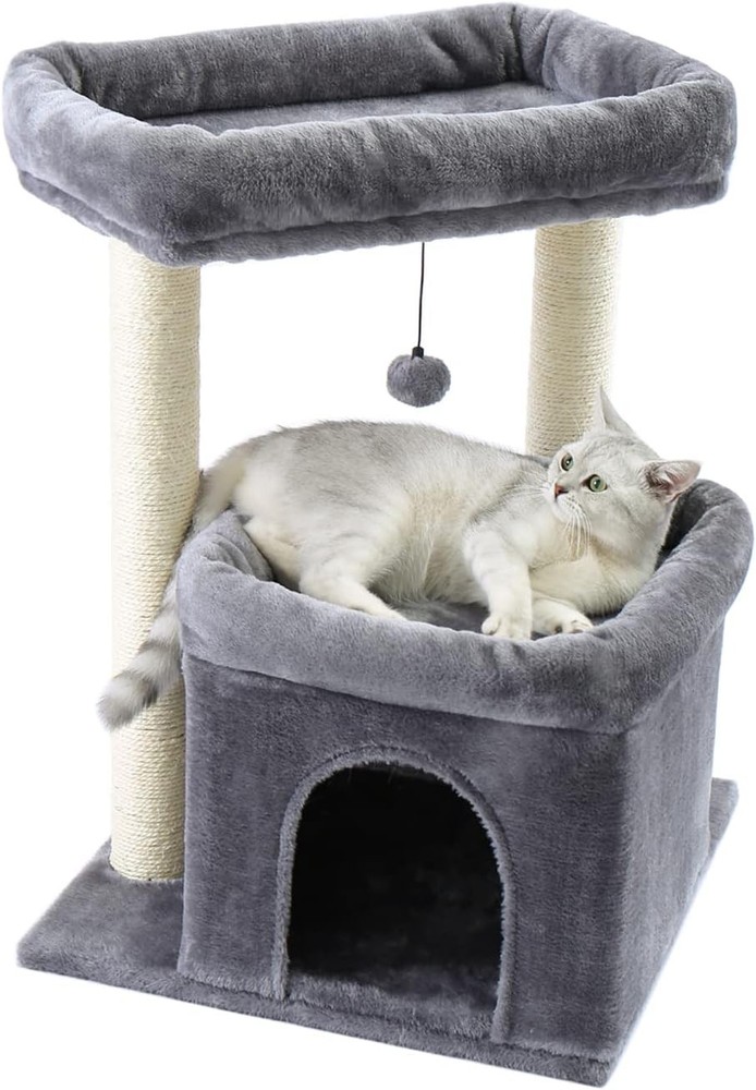 Cat Tree Cat Tower with Sisal-Covered Scratching Posts and