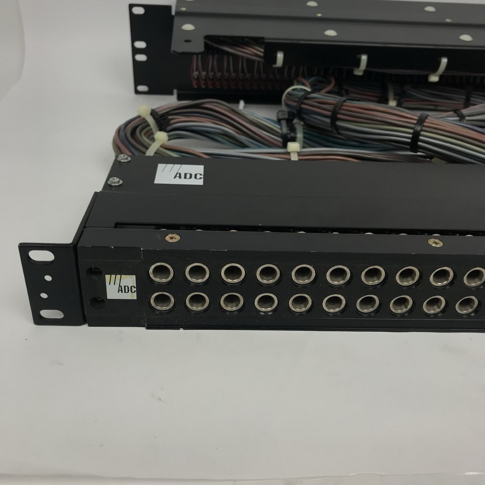 ADC Ultrapatch 48 Point TT Patchbay Panel Cables Pro Patch Bay BJF107-4MKIV