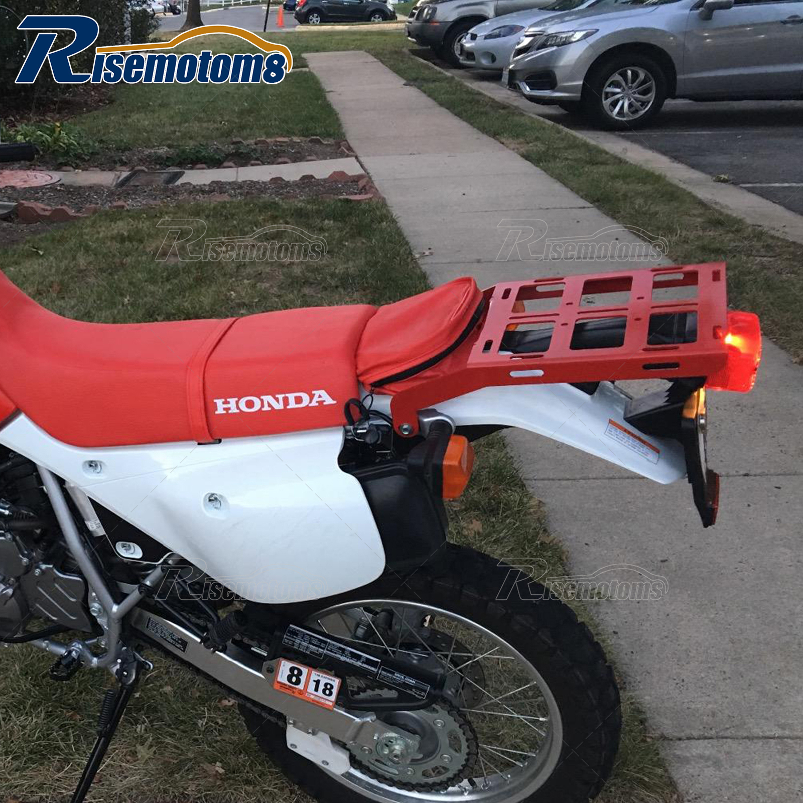 Red Luggage Cargo Rack Utility Rear Tail Holder Carrier For Honda XR650L XR250L
