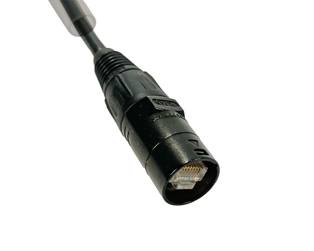 Ethercon CAT5e to RJ45 Shielded Adapter, 7 in.