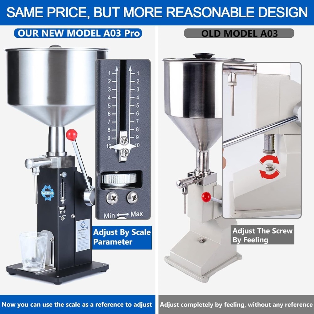 Efficient Manual Liquid and Paste Filling Machine 5-55ml - High Temp Resistant