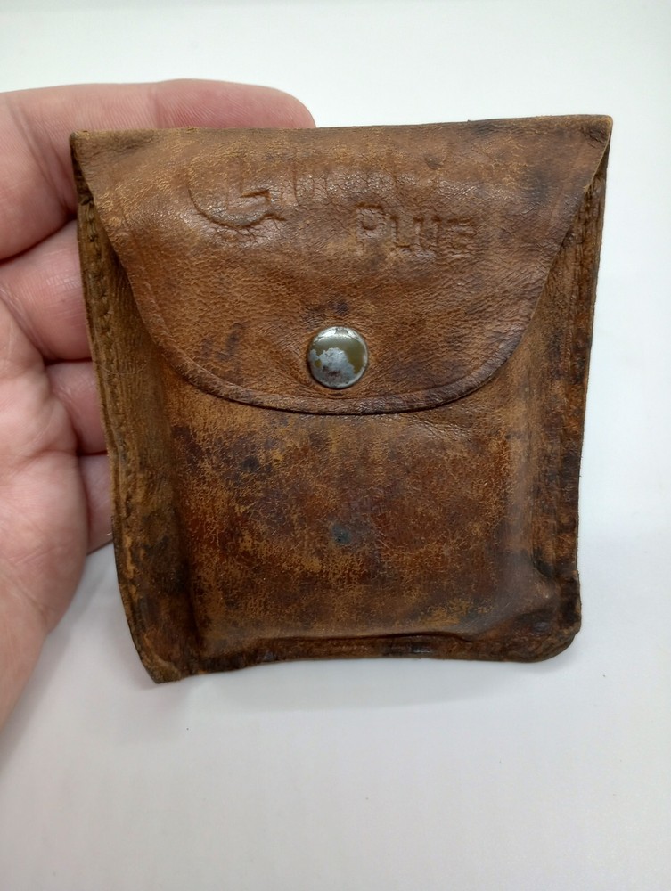 EARLY CLIMAX PLUG LEATHER POUCH.