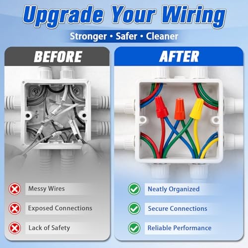 180 PCS Wire Connectors Nuts, Electrical Wire Caps Small Wire 180 PACK
