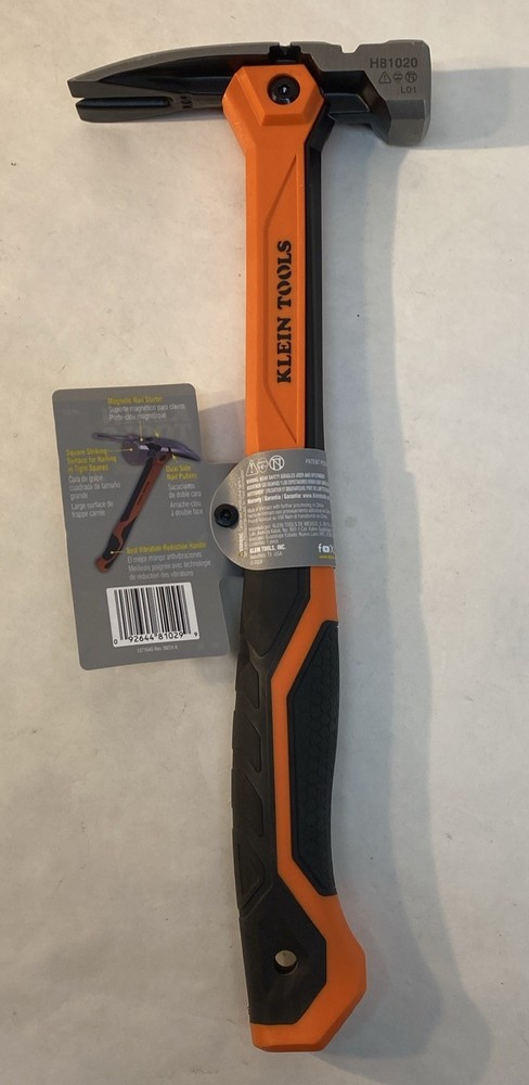 Klein Tools H81020 Smooth Face Vibration-Reducing Hammer, 20-Ounce