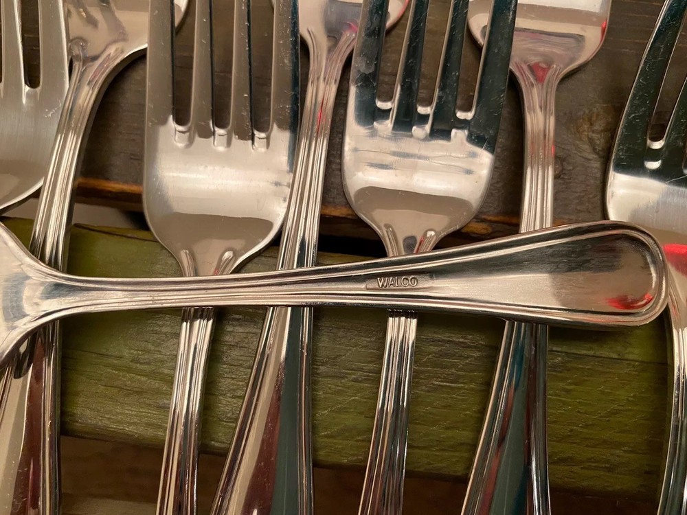 Walco Stainless Round Tip, Lisbon Pattern- (ONE)Dinner Fork"@ LOW PRICE" L@@K"