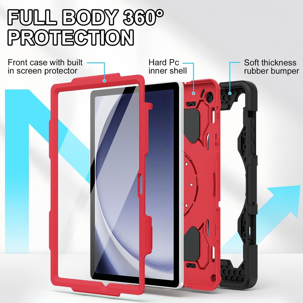 Funda resistente para Galaxy Tab A11+ Plus / A9+ con protector de pantalla