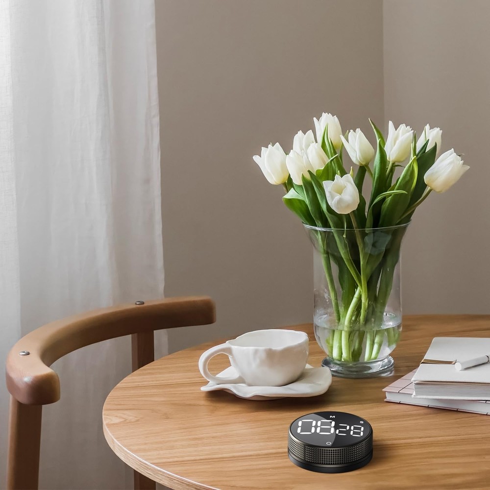 BlueSnail Kitchen Timer, Productivity Timer with LED Digital Display, Smart Time