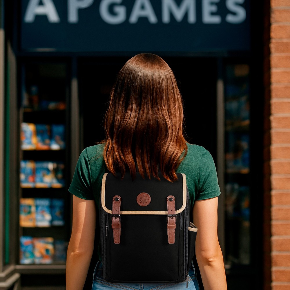 ENHANCE Designer Edition Small MTG Backpack with Customizable Interior (Black)