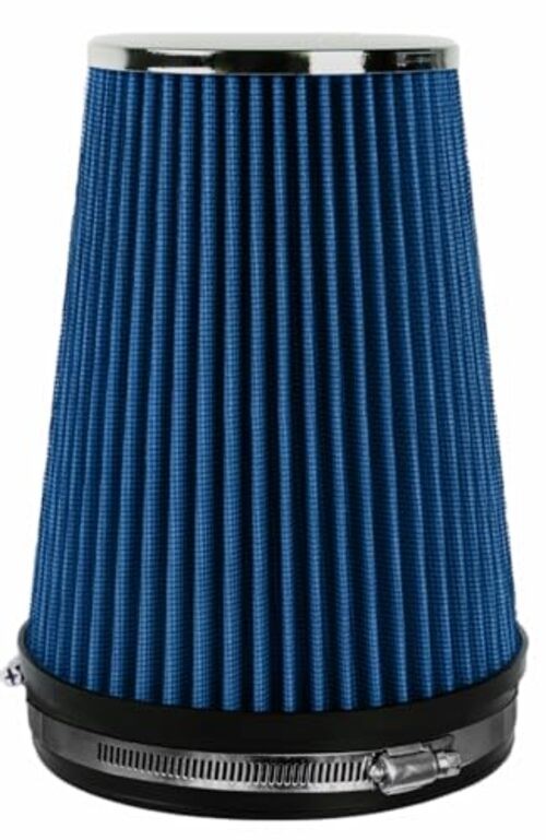 6" Inlet Cold Air Intake Filter Cone Replacement Performance Blue (8" Tall)