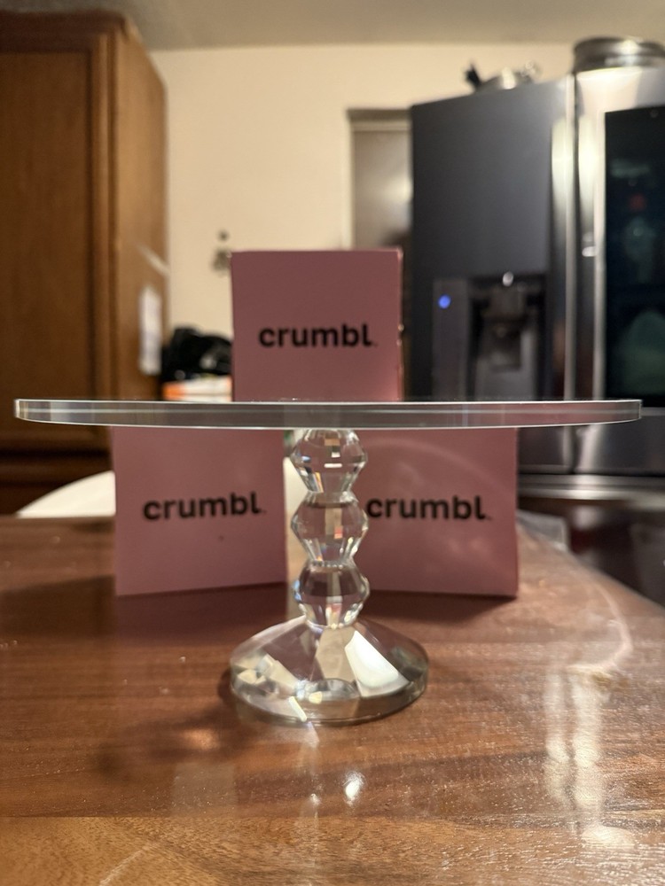 Crystal Single Tier Cake Stand