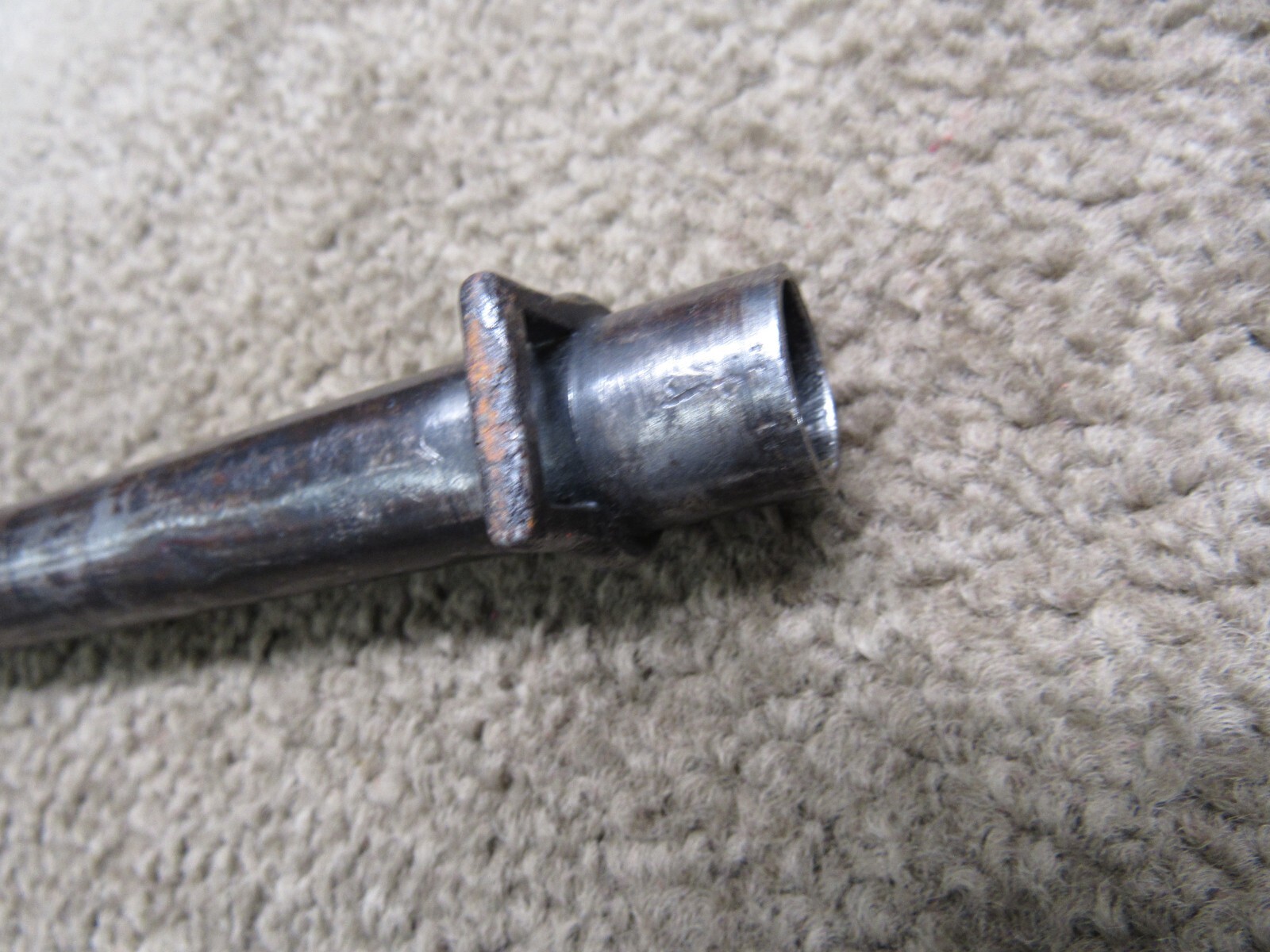 French M1886 Lebel Bayonet & Scabbard Shortened For WW1 Brass Grips