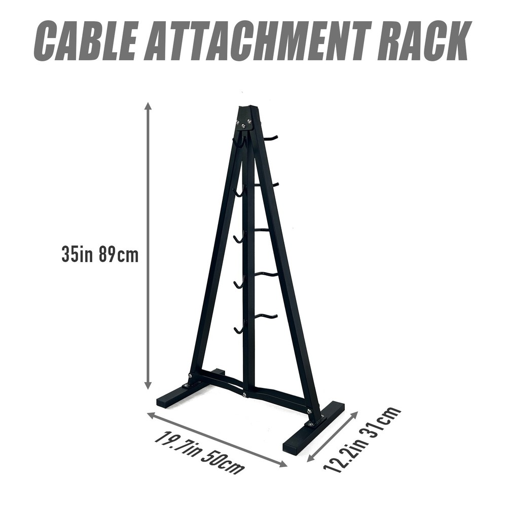 Storage Rack Lat Pulldown Attachments Stand Cable Rack for Home Gym Accessories