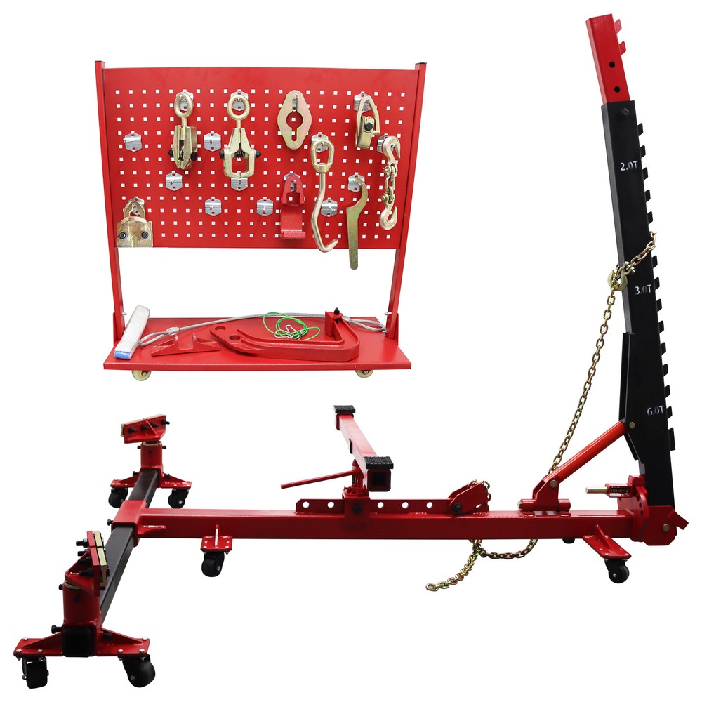 Auto Body Frame Puller Straightener Car Frame Machine 6600lbs Loading Capacity