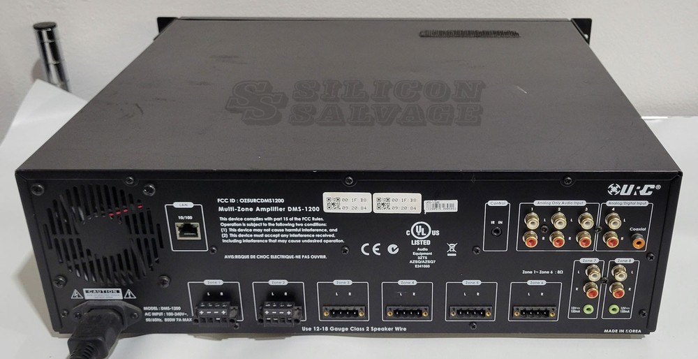 Universal Remote Control URC DMS-1200 Multi-Zone Amplifier