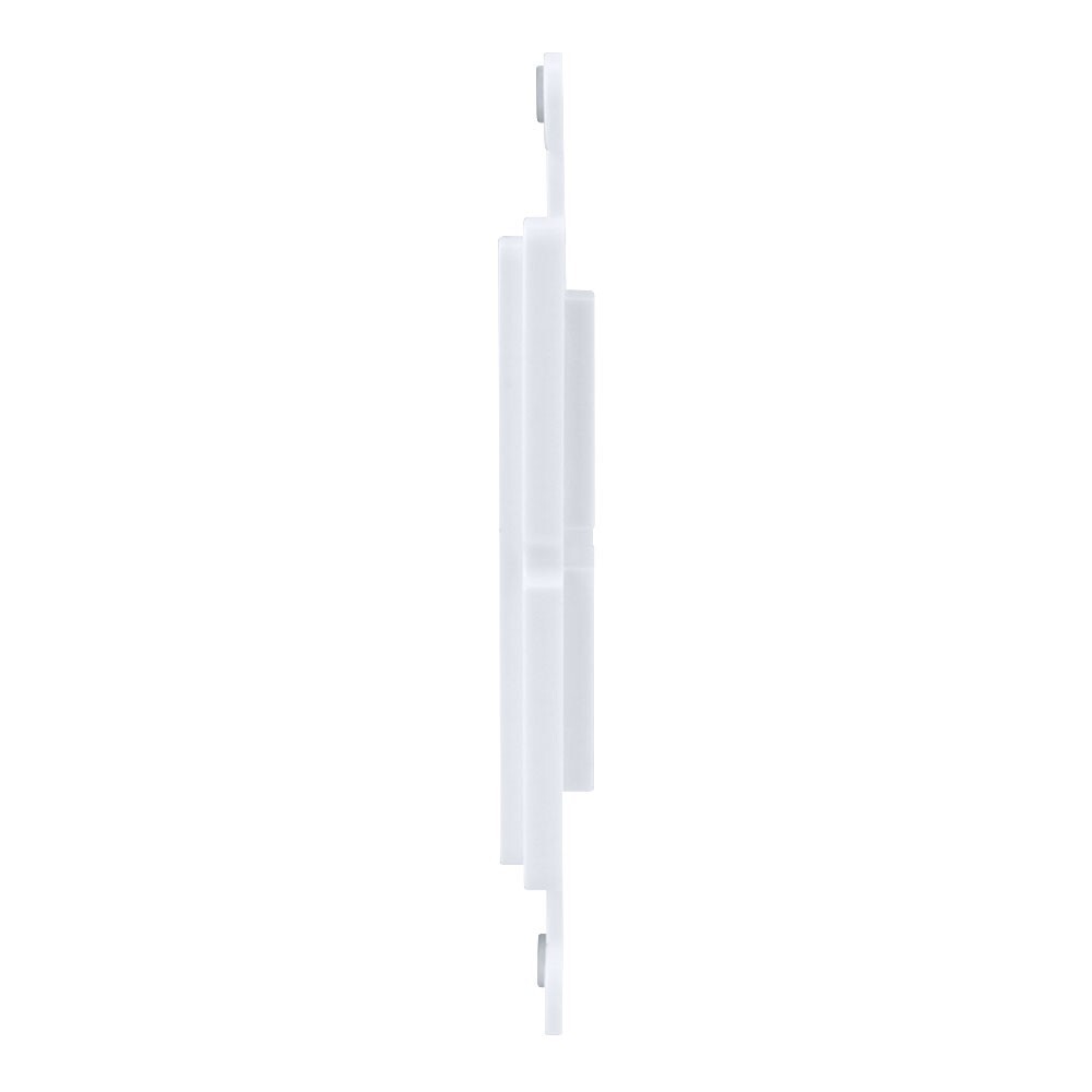 Construct Pro 4-Port Single Gang Keystone Decora Style Insert Strap (White)