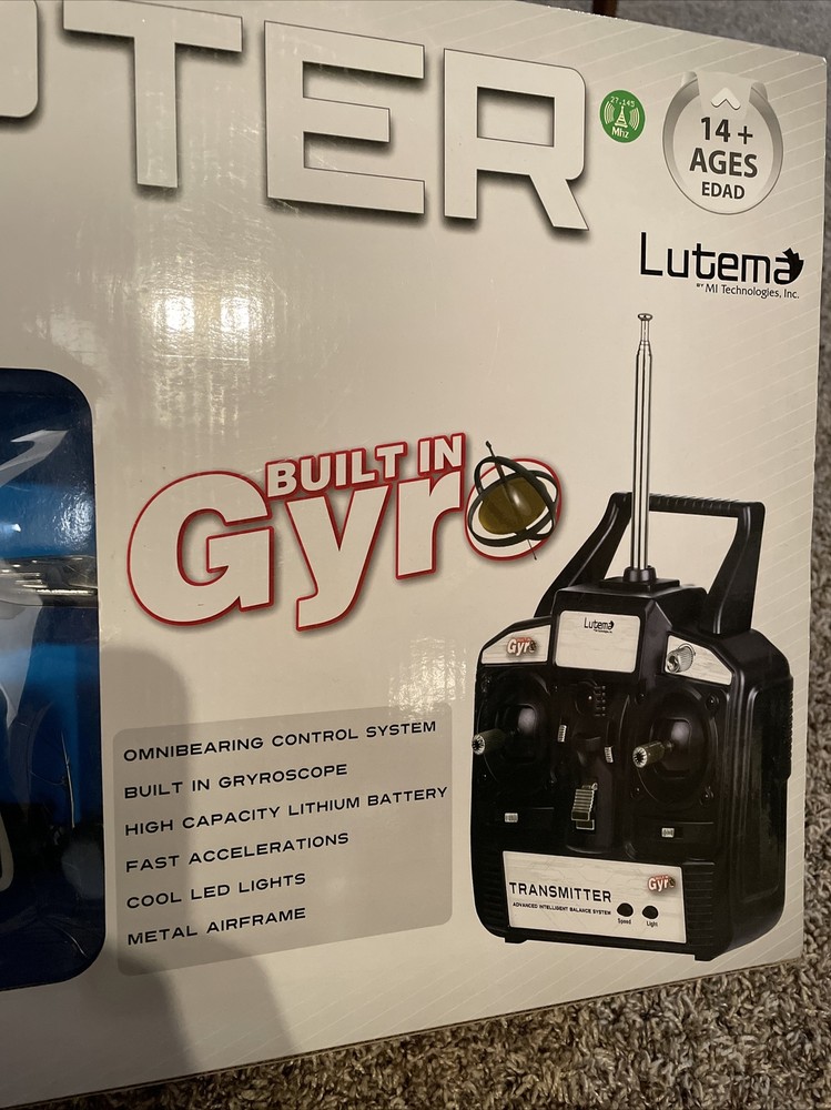 Lutema R/C Helicopter ￼and Control (Please Read)