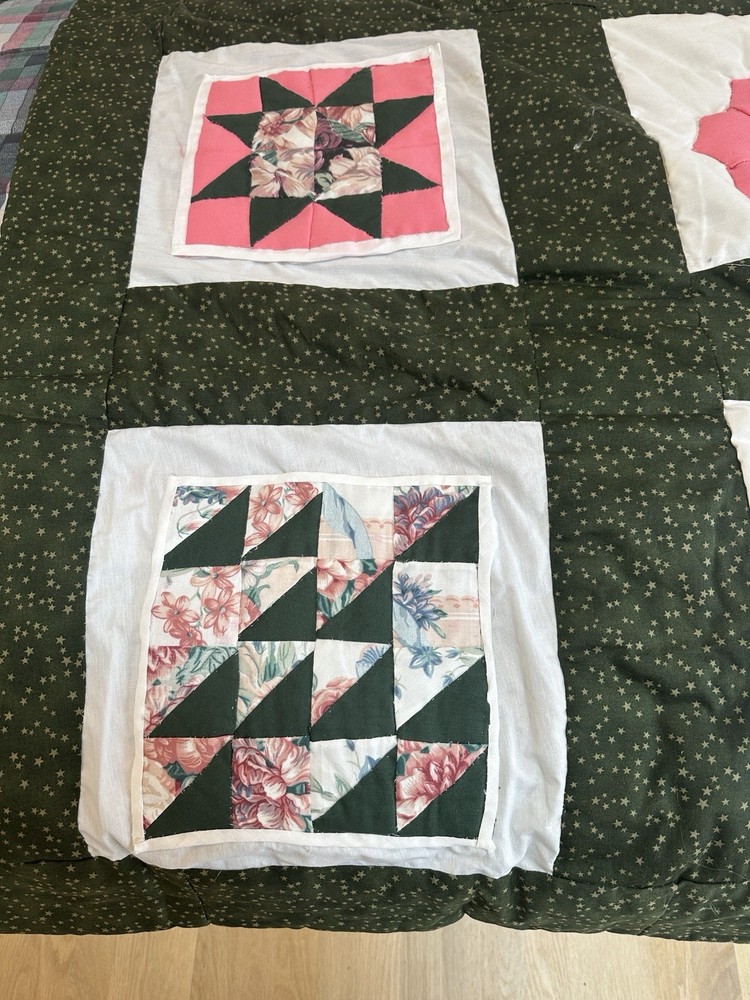 Handmade summer quilt 68x53"