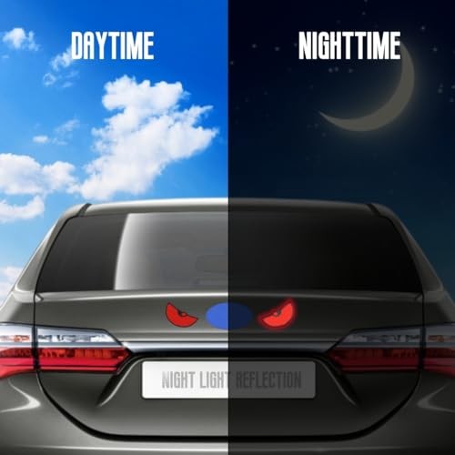 Car Reflective Stickers Decals Suitable red Eye Pattern for car Trunk Rear