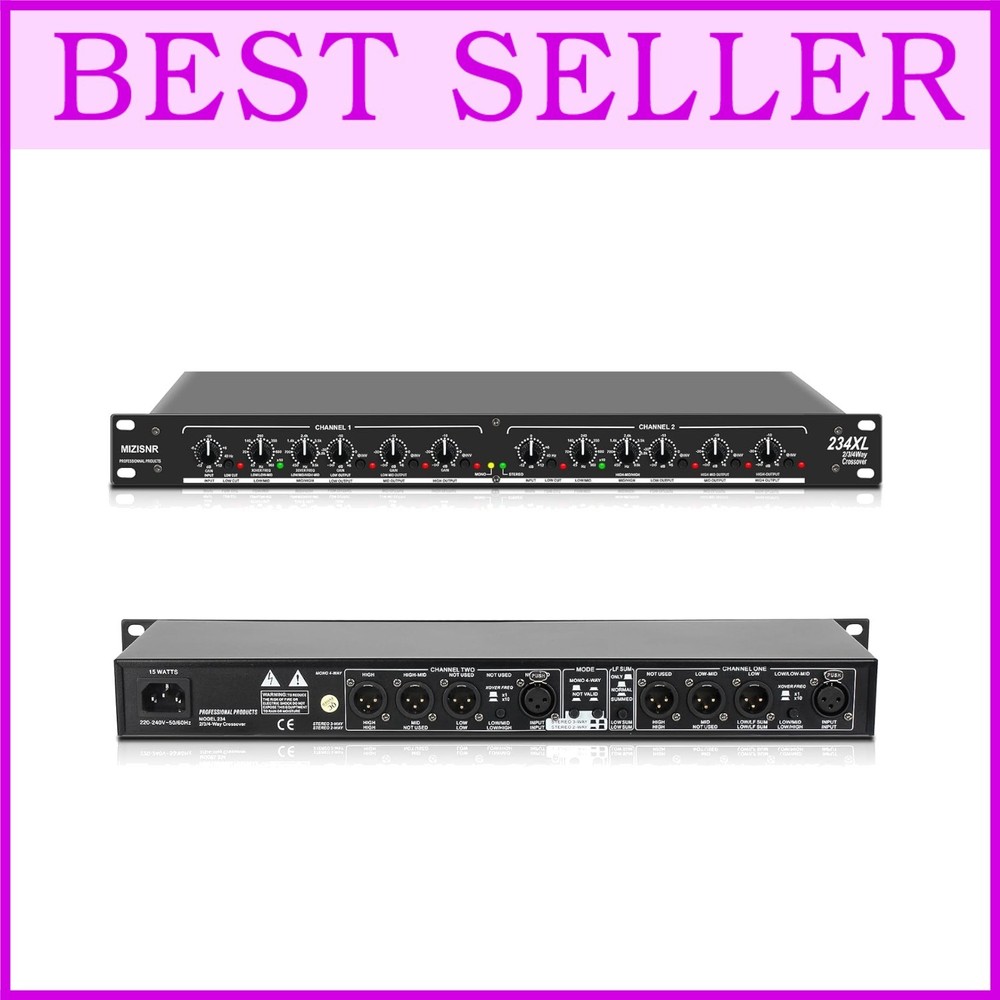 Professional Stereo Crossover XLR Input/Output=