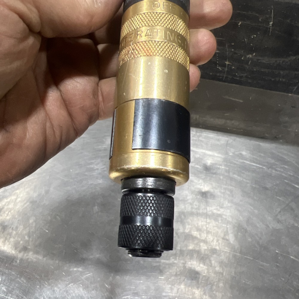 Cleco 5RSA-7BQ Push Button Reverse Air Inline Pneumatic Screwdriver Used 2