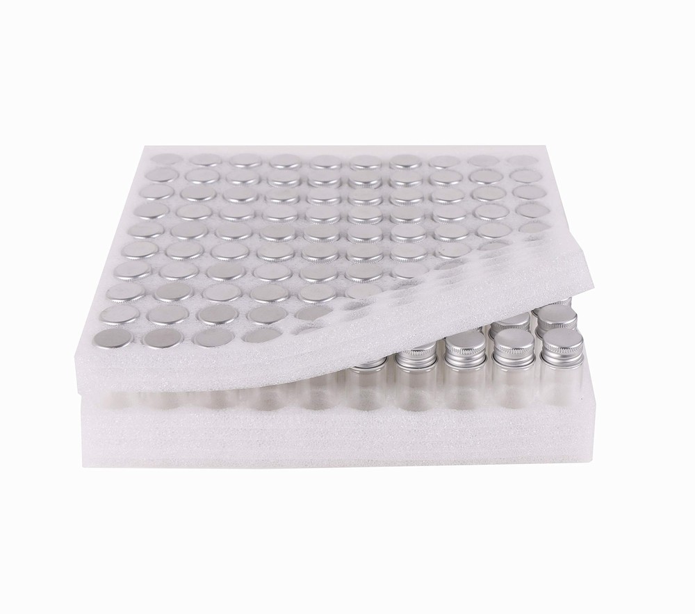 MaxMau 100 Tiny Glass Bottles Clear Small Vials 15ml Empty Mini Jars with