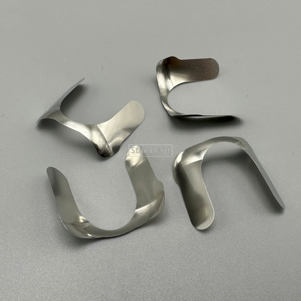 Dental Proximal Contoured Anterior Strips Twin Matrices Metal Matrix Strip Bands